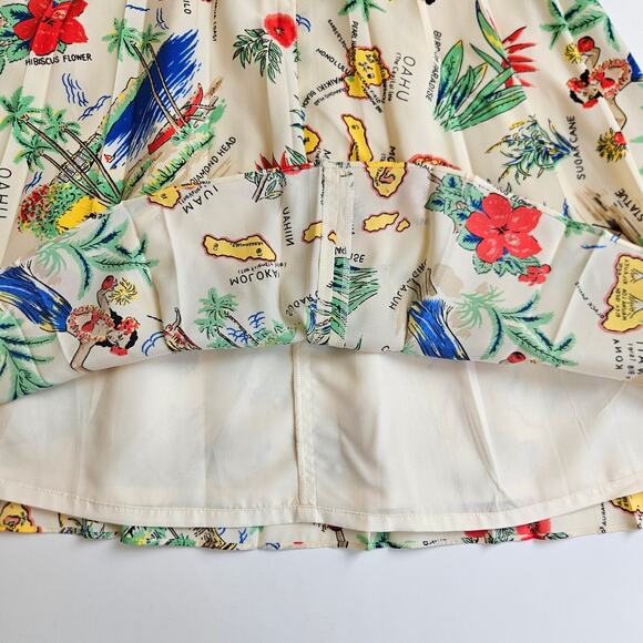 NWT JCrew Hawaiian Island Pleated Skirt Size 4 Petite - Picture 7 of 12